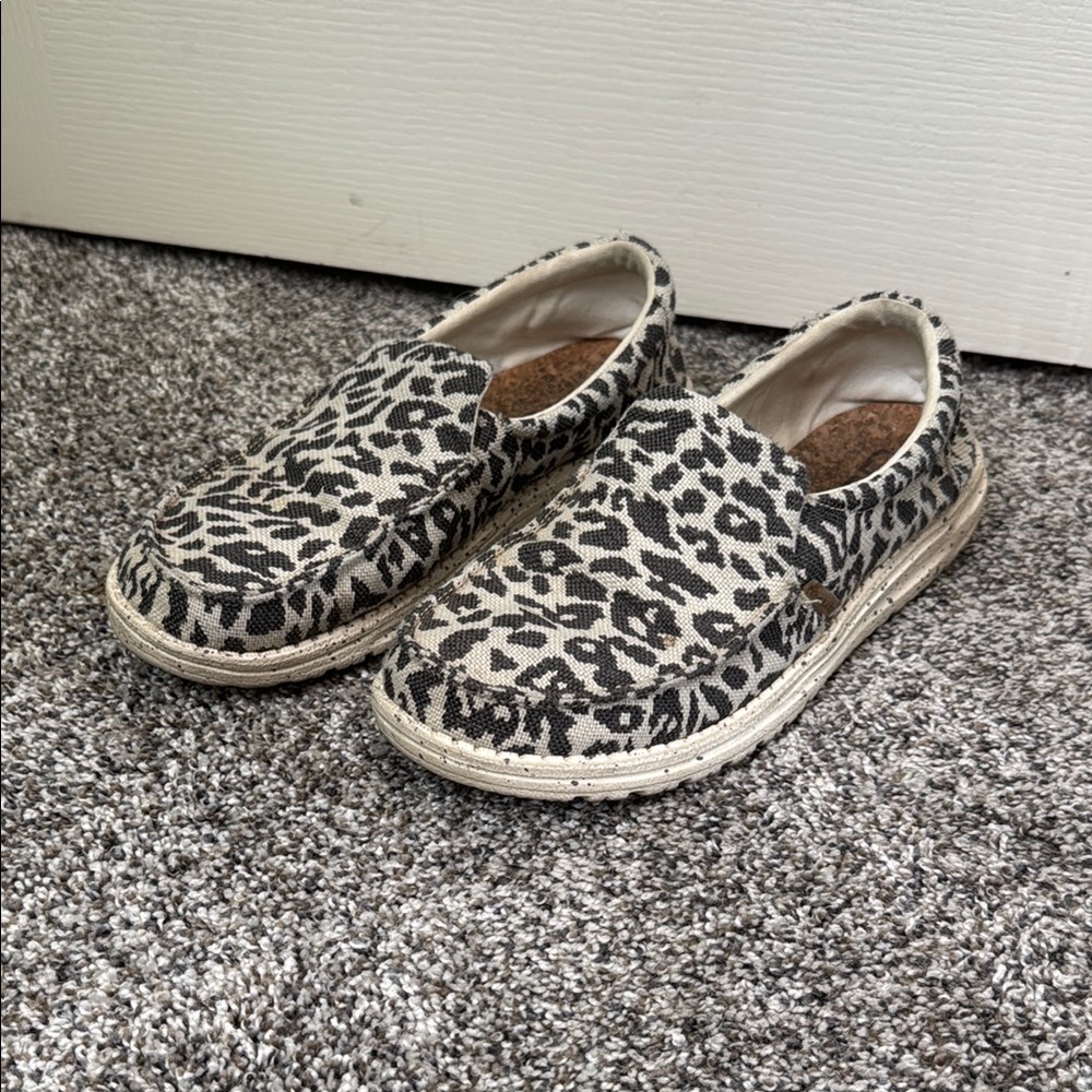 Leopard Print Slip-On Hey Dudes Shoes